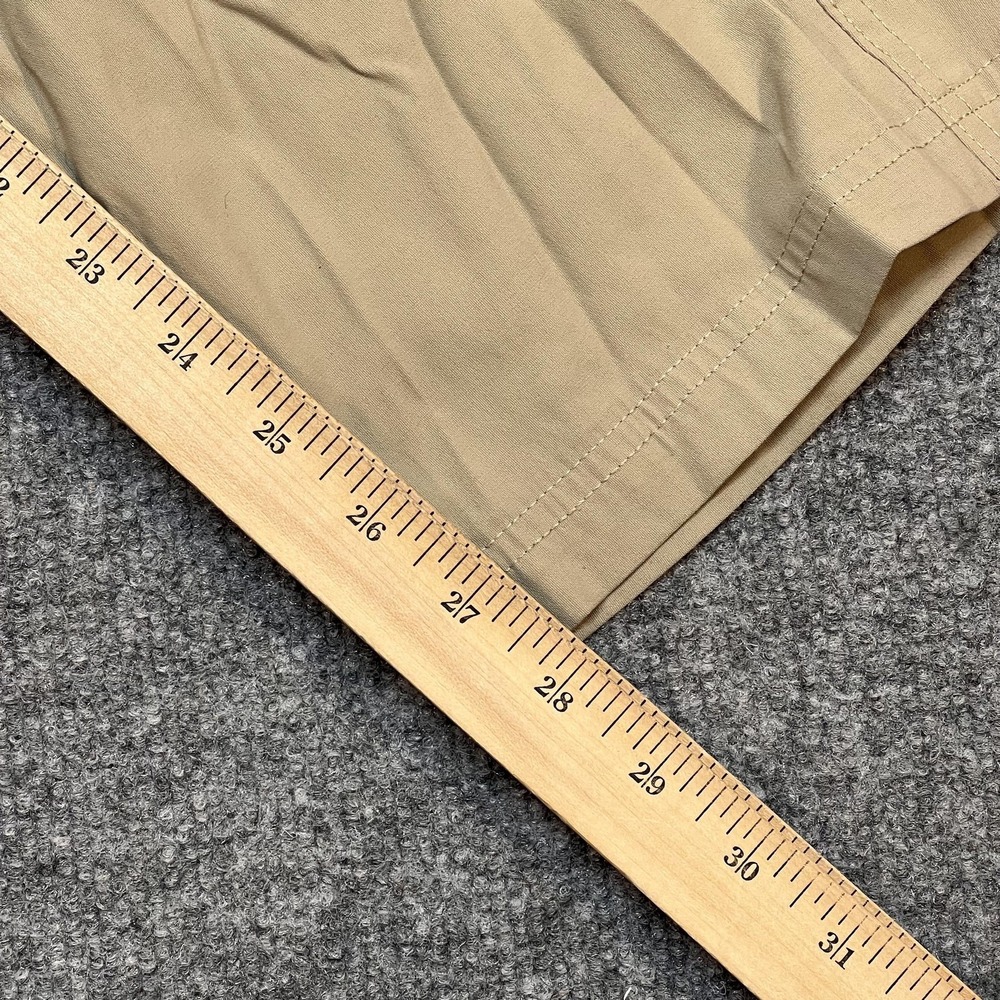 Eddie Bauer Pants Mens 32x29 Beige Cargo Microfiber Regular Fit Travel Outdoor - Picture 8 of 11